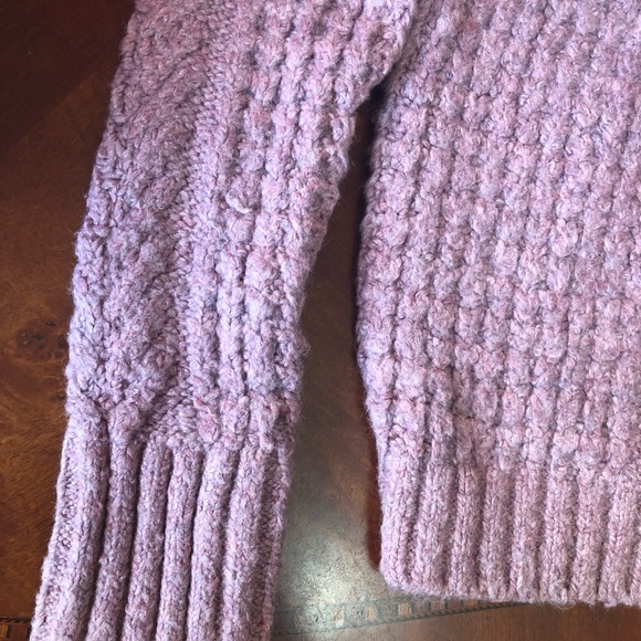 SOLD-Express mauve cold shoulder pullover sweater - Picture 8 of 8